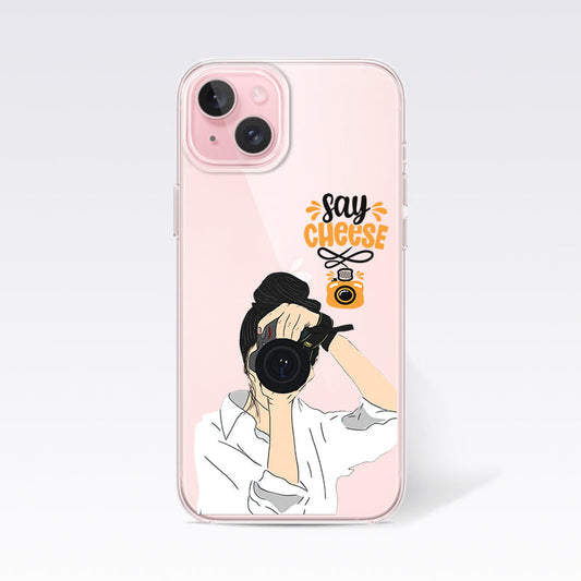Say Cheese Girl Clear Silicon Cover