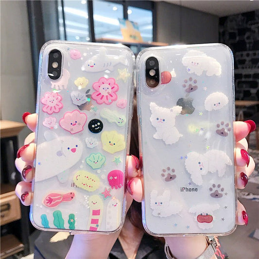 Cute Toony Graphics A2 Clear Silicon Case Cover