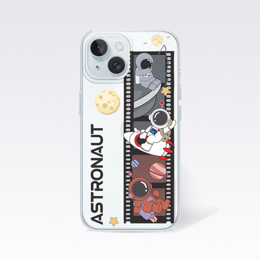Space Astronaut V2-Astronauts Film Clear Silicon Cover
