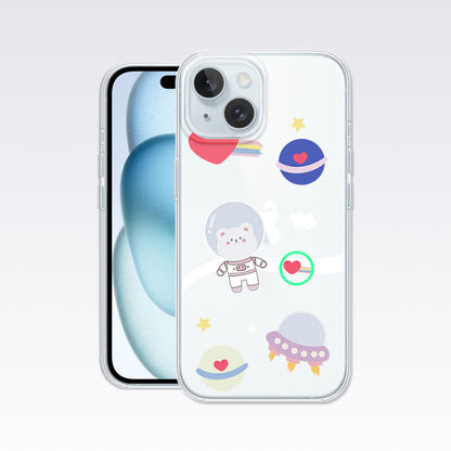 Space Bunny Clear Silicon Cover