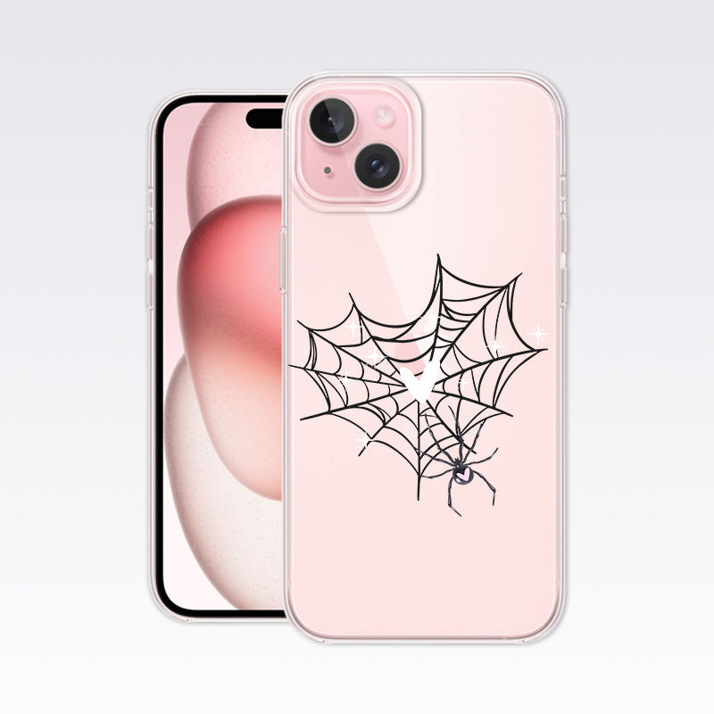 Spider Web Clear Silicon Cover