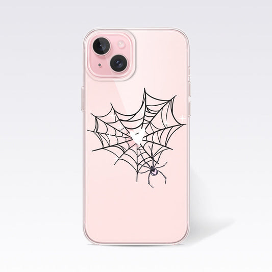Spider Web Clear Silicon Cover
