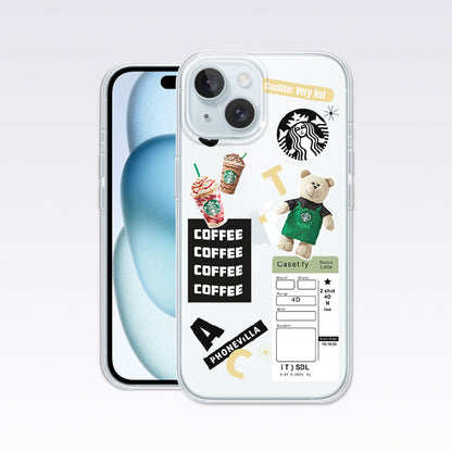 Starbucks Teddy Coffee Clear Silicon Cover