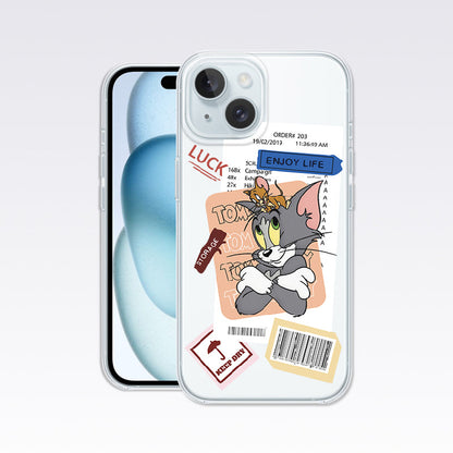 Tom and Jerry -Enjoy Life Clear Silicon Cover