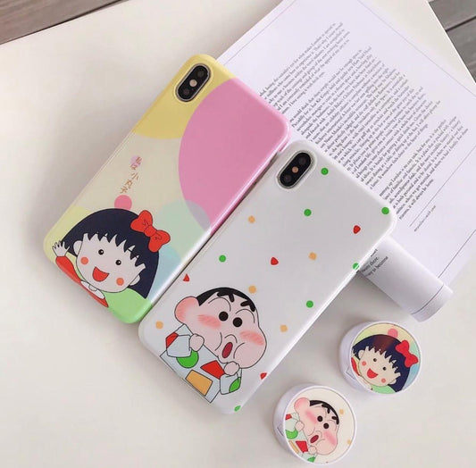 The Shinchan And Nene Slim Case Cover Yes - Holder + ₹0 Shipping