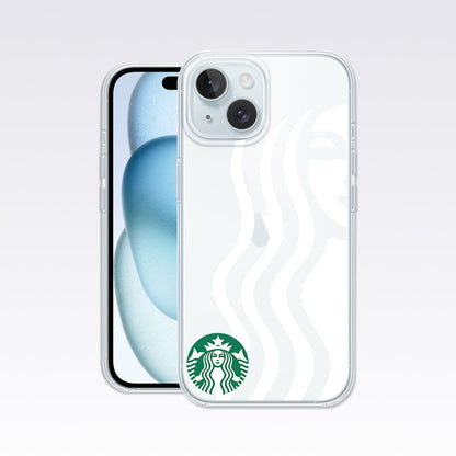 White Starbucks3-03 Clear Silicon Cover