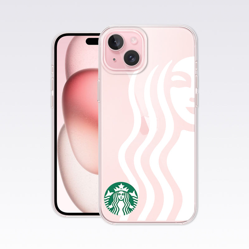 White Starbucks3-03 Clear Silicon Cover