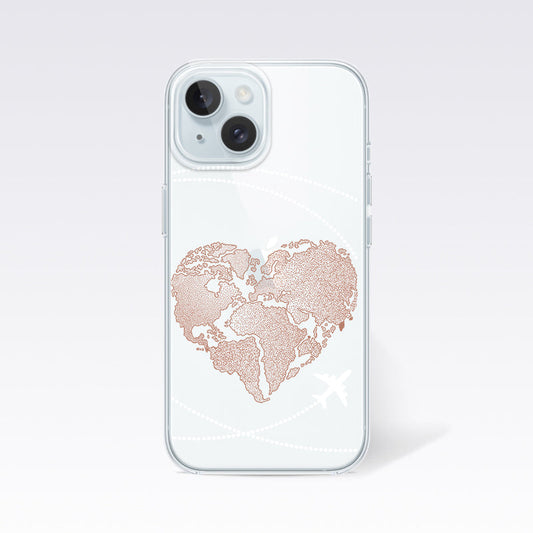 World_Heart_Travel_Map_White_Clear_Silicon_Cover_-_Apple_iPhone_15_