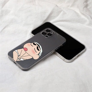 Funny Sinchan Cute Clear Silicon Case Cover