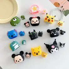 POOH Silicon Apple iPhone Charger Case | Lightning Charger/Cable Protector Cover for iPhone Charger-Pooh