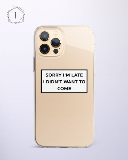 Aesthetic Life's Quote Clear Silicon Case Cover