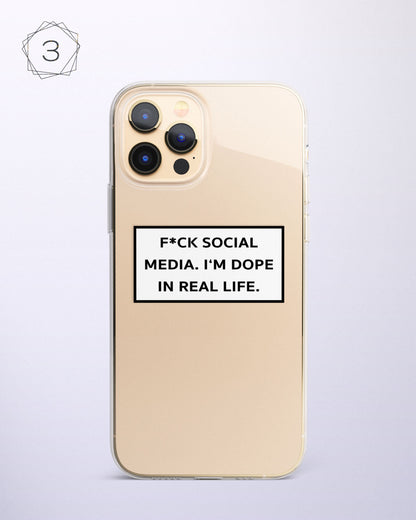 Aesthetic Life's Quote Clear Silicon Case Cover