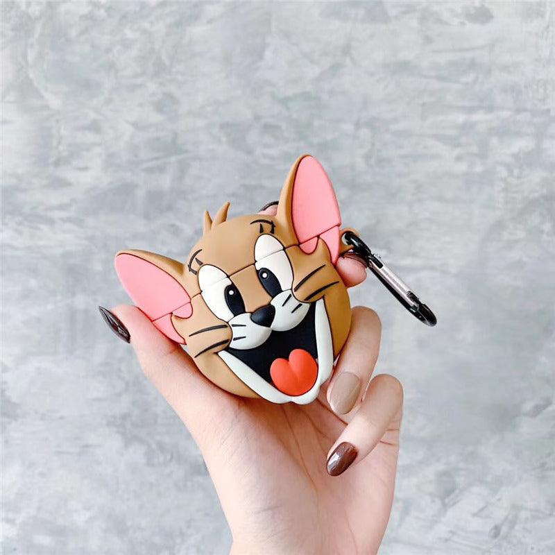 TOM & JERRY SILICONE AIRPODS CASE COVER FOR 1/2, 3 AND AIRPODS PRO